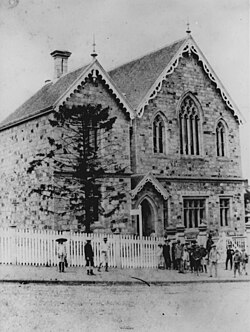 Street view of Normal School, Brisbane, ca. 1885