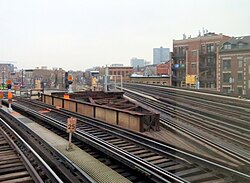 Clark Junction prior to the construction of a flyover ramp