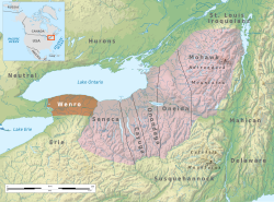 Wenro and neighboring nations in the early 17th century