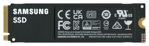 Backside of a M.2 NVMe SSD