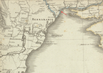 Map of Odesa region, 1809