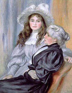 Berthe Morisot and her daughter Julie Manet (1894) – Pierre-Auguste Renoir