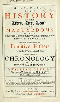 The title page of the second corrected edition of Apostolici (London, 1682)