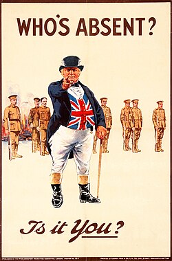 John Bull wearing buff dress boot uppers