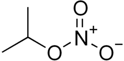 Skeletal formula of isopropyl nitrate