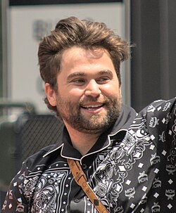 Jake Borelli at the 2023 San Francisco Pride Parade