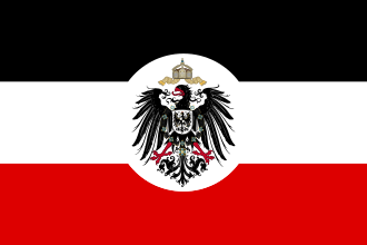 Flag of the Reich Colonial Office, used in German South-West Africa from 24 April 1884 to 9 July 1915.