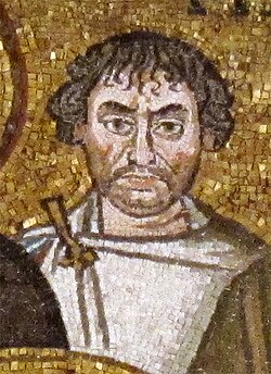 6th century mosaic depicting Narses
