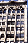 Facade of Louis Sullivan's Bayard–Condict Building (built 1897–99) at 65 Bleecker Street between Broadway and Lafayette Street