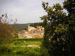 A general view of the village of Ampus