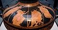 The embassy to Achilles, Attic red-figure hydria, c. 480 BCE (Staatliche Antikensammlungen, Berlin)