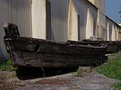 Special boats to transport live eels Comacchio