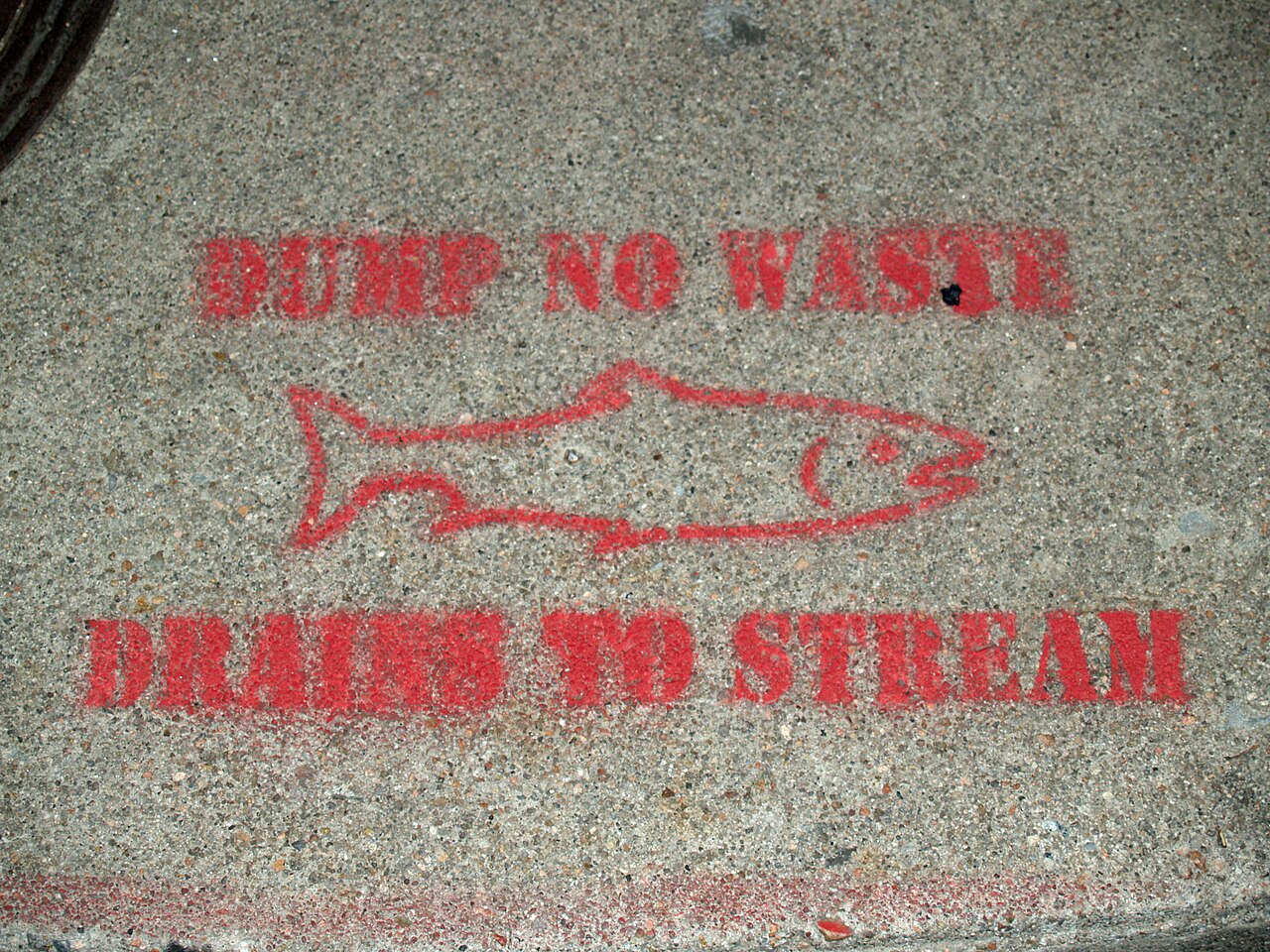 No Dumping Drains to Stream by David Shankbone.jpg