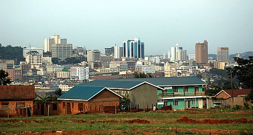 The Kampala skyline, 2006