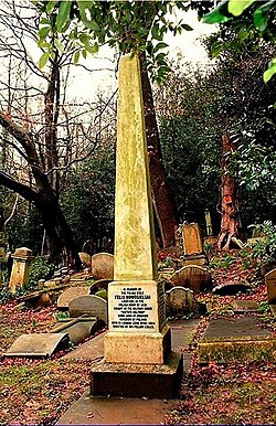 Obelisk dedicated to Feliks Nowosielski [pl], member of the homonymous Polish noble family, on White Eagle Hill