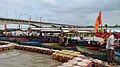 Boats in the Naya ghat on the Ghaghara river