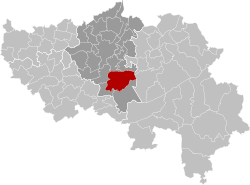 Location of Sprimont in Liège province