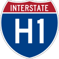 Interstate H-1 marker