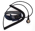 Antistatic wrist strap with 10 mm snap fastener