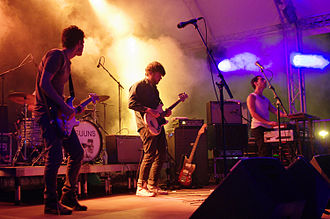Suuns performing in 2013