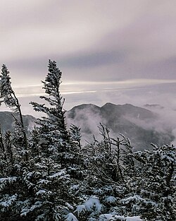 View of Mount Colvin and Nippletop from the ascent to Gothics