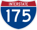 Interstate 175 marker