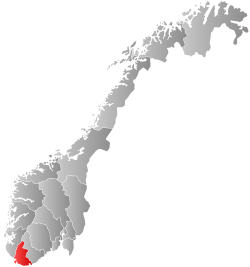 Vest-Agder within Norway
