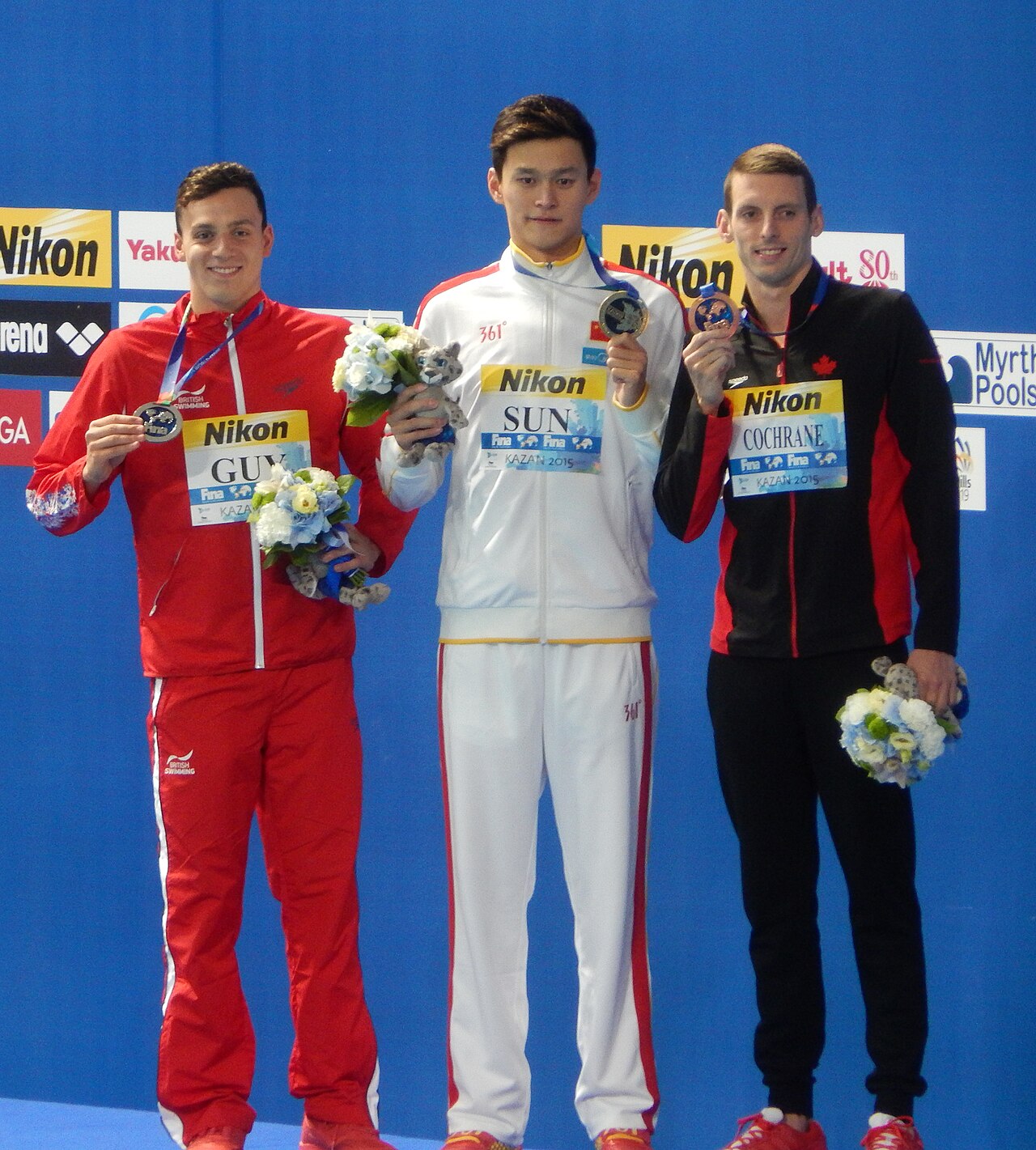 Kazan 2015 - Victory Ceremony 400m freestyle M.JPG
