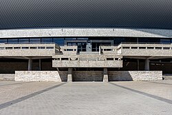 Entrance steps and terraces around Spodek