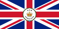 Flag of the resident commissioner of the British New Hebrides (1952–1980)
