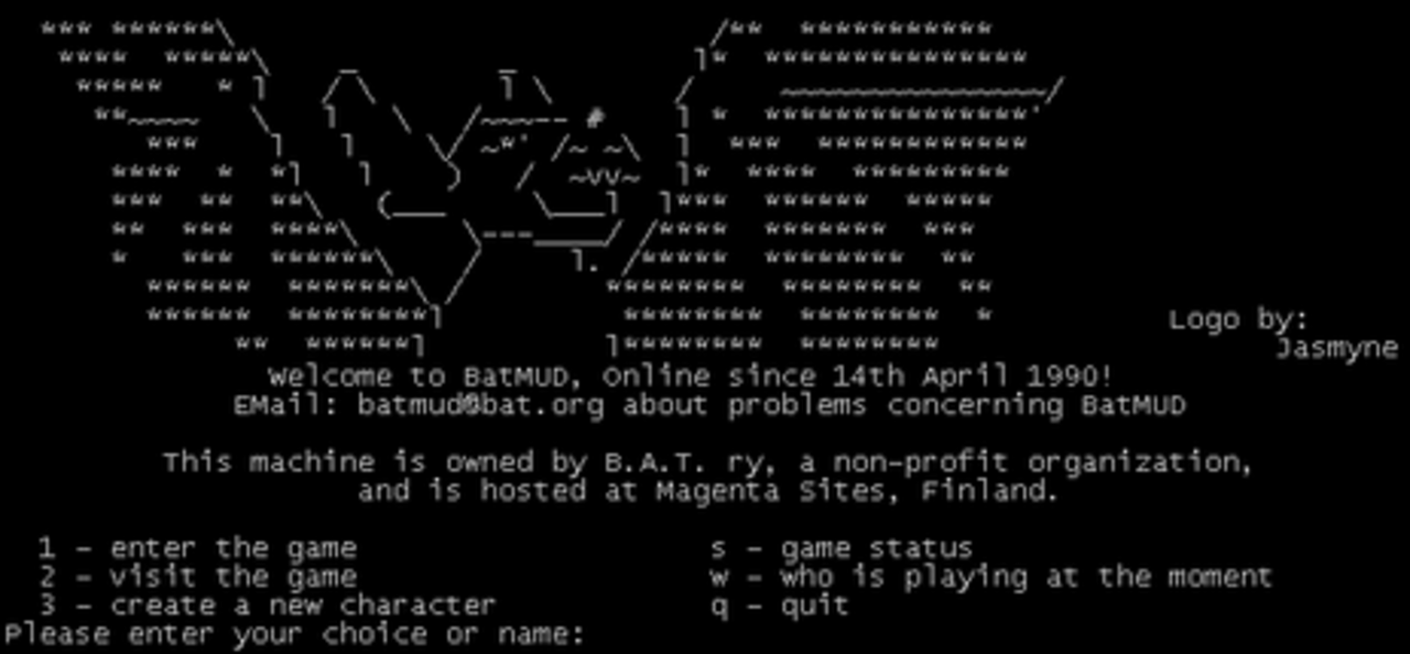 BatMUD login screenshot.png
