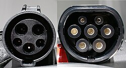 Image showing IEC Type 1 and Type 2 vehicle charging accessories