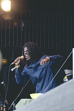 Chronixx performing live in 2015