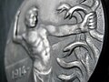 Reverse of a 1914 medal by Fritz Eue commemorating General Erich Ludendorff[16]