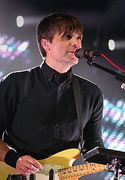Gibbard with Death Cab for Cutie in 2018