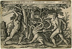 Hercules and Iolaus slaying the Hydra, 1545