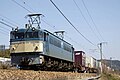 JR Freight EF65 100 in original blue livery in March 2008