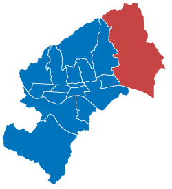 Sesvete district within Zagreb