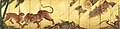 Pair of screens with tigers and dragon by Kanō Sanraku, 17th century, each 1.78 x 3.56 metres.