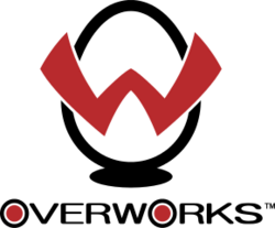 A large letter "O" with a large "W" in front of it and the word "Overworks" below