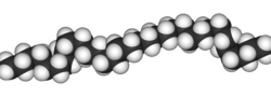 Spacefill model of polyethylene
