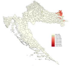 Hungarians of Croatia (according to the 2021 census)