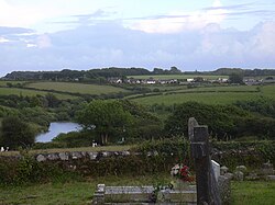 View of Lamanva from Mabe churchyard