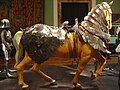 Fragments of a set of armour with a criniere (protecting neck), peytral (protecting chest) and the croupiere (protecting hind quarters). This set was created by Lorenz Helmschmied and Konrad Seusenhofer for Frederick III, Holy Roman Emperor and later also used by his son Maximilian I. Kunsthistorisches Museum, Vienna, Austria.