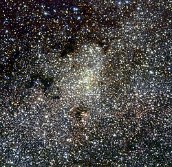 The center of the Milky Way – image taken by ISAAC, the VLT's near- and mid-infrared spectrometer and camera
