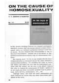 On the Cause of Homosexuality, one of the non-fictional works offered by Guild Book Service, a sociological treatise on homosexuality