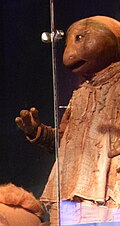Female Podling puppet on display at the Museum of the Moving Image