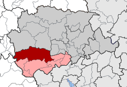 Location within the regional unit