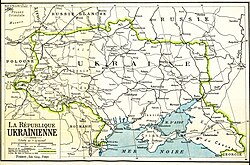 Territories claimed by the Ukrainian People's Republic (1917–1920)