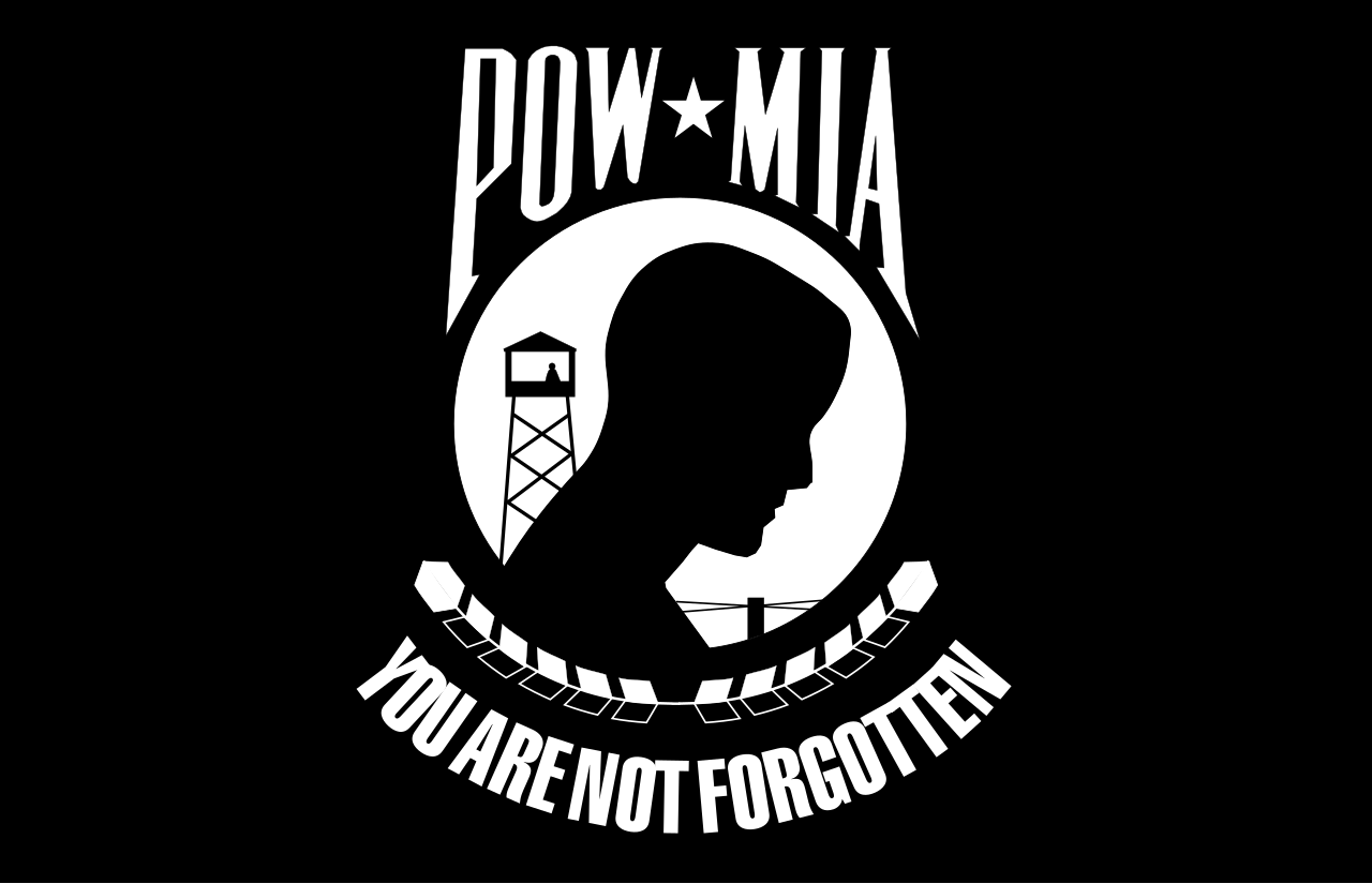 United States POW-MIA flag.svg